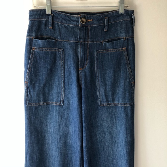 Pilcro and the Letterpress Wide Leg Flare Jeans - Picture 3 of 7